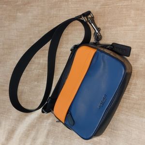 Coach Crossbody Orange Blue